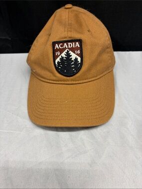 Arcadia Kids Tan Baseball Cap with Forest Patch